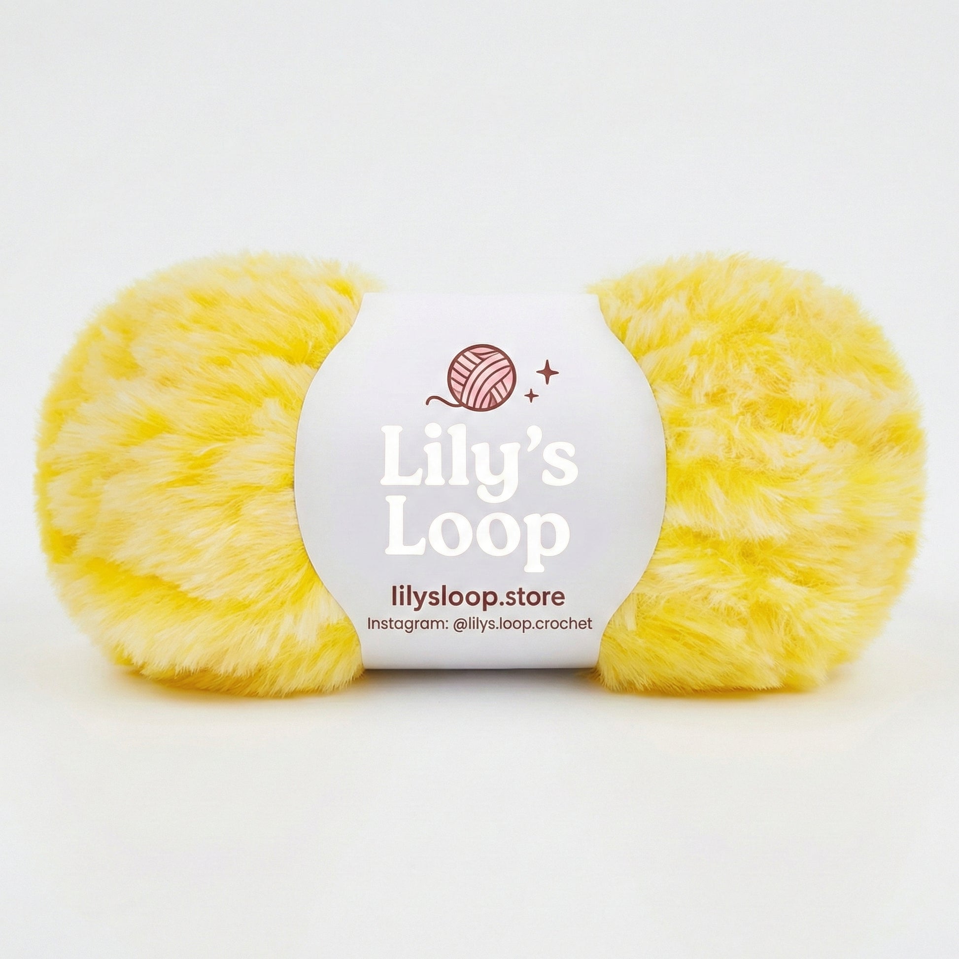 Purple with White Bunny Fluff Faux Fur Yarn (50g)  Super Bulky – crochet yarn by Lily's Loop