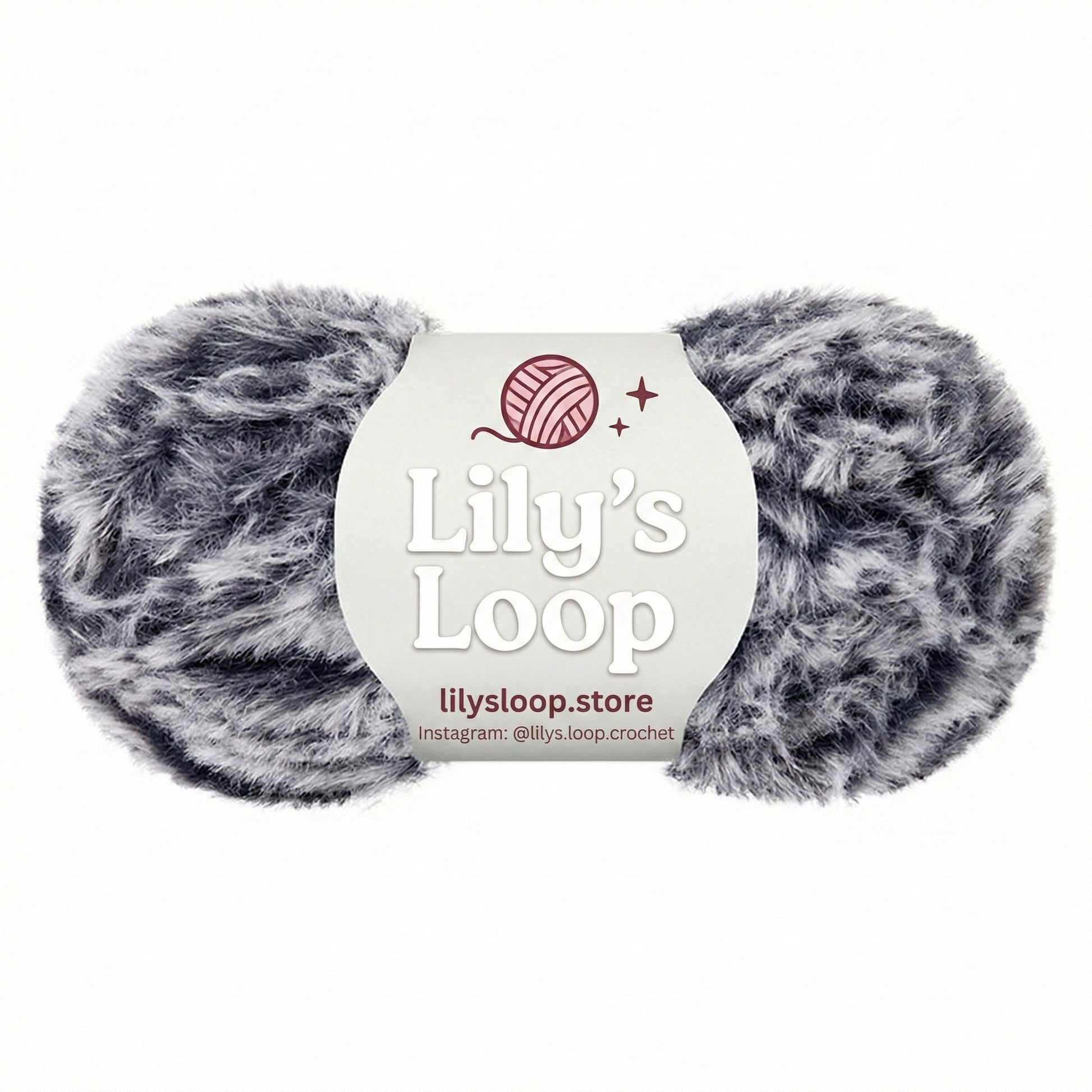 Khaki with White Bunny Fluff Faux Fur Yarn (50g)  Super Bulky – crochet yarn by Lily's Loop