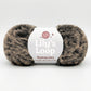 Brown with White Bunny Fluff Faux Fur Yarn (50g)  Super Bulky – crochet yarn by Lily's Loop
