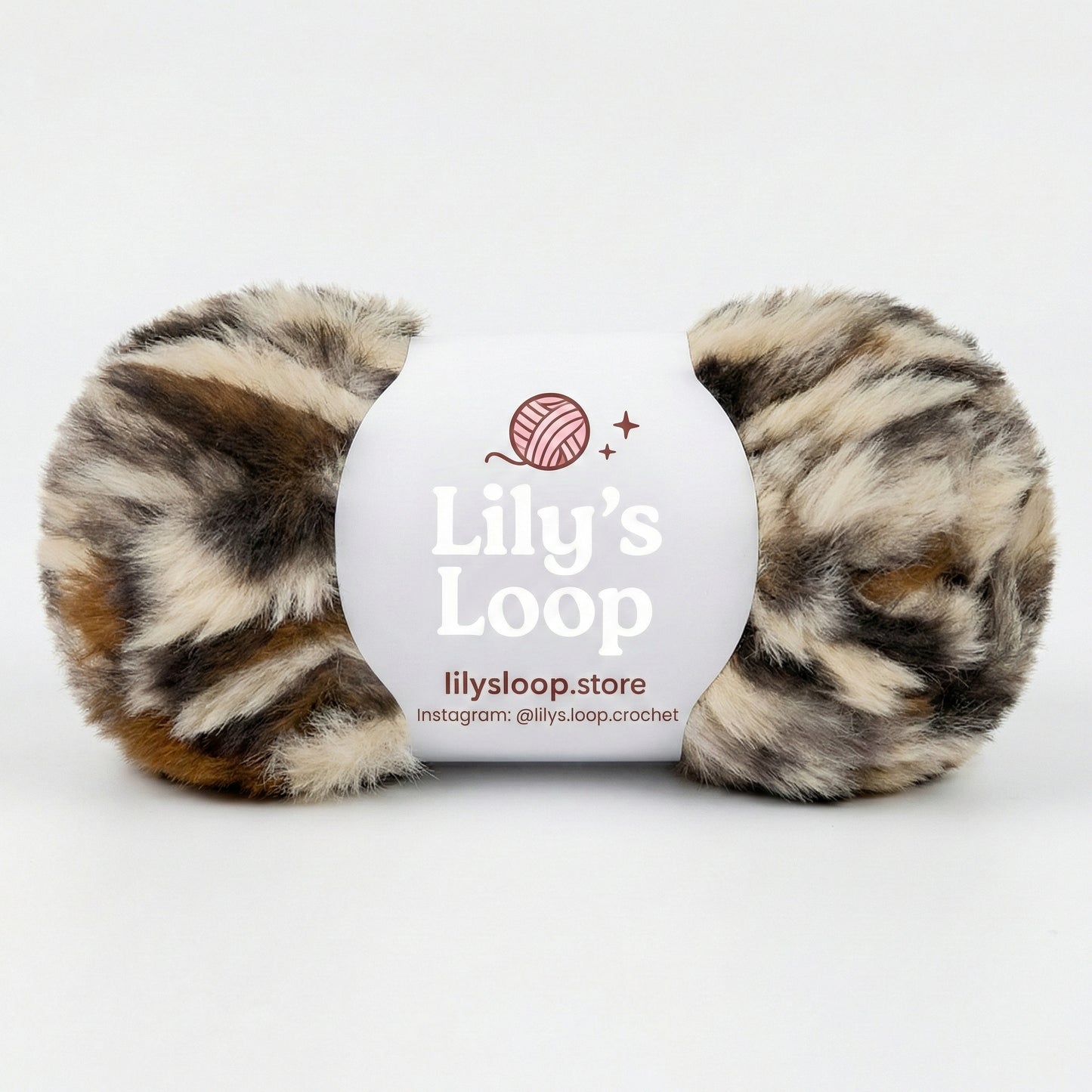 Pink with White Bunny Fluff Faux Fur Yarn (50g)  Super Bulky – crochet yarn by Lily's Loop