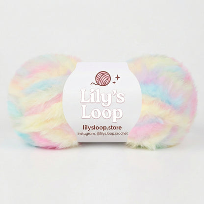 Bunny Fluff Faux Fur Yarn (50g)  Super Bulky – soft crochet yarn by Lily's Loop