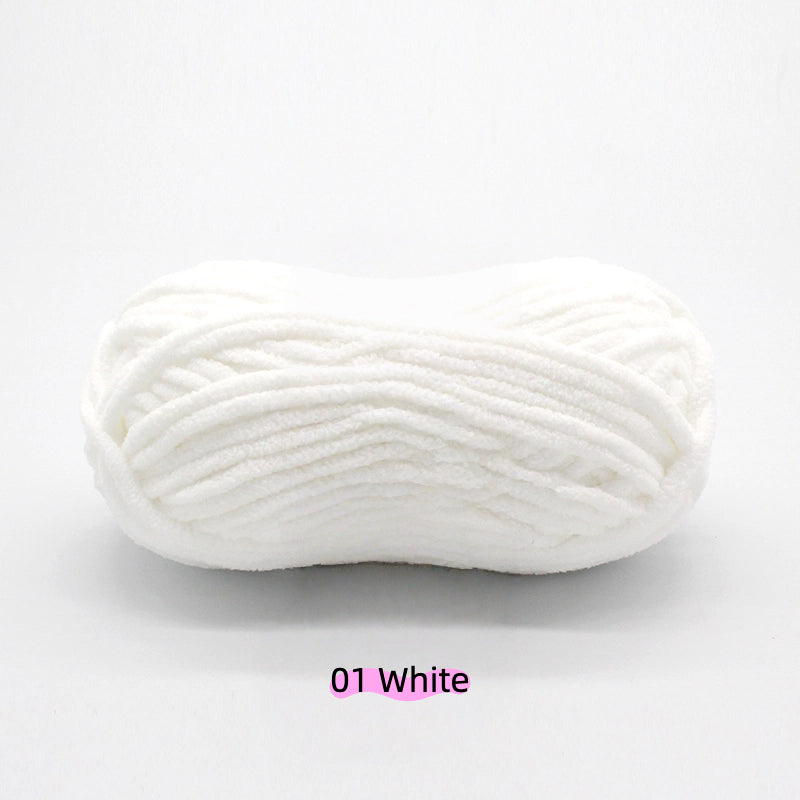 Sweet Chunky Chenille Yarn (100g) 5mm yarn balls in multiple colors