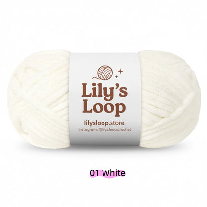 SoftGlow Series 6MM Chenille Yarn(100g/68m) yarn balls in multiple colors