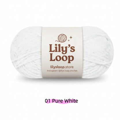 Dusty Blush SoftGlow Series 2.5MM Chenille Yarn(50g/132m) – fine chenille yarn for amigurumi