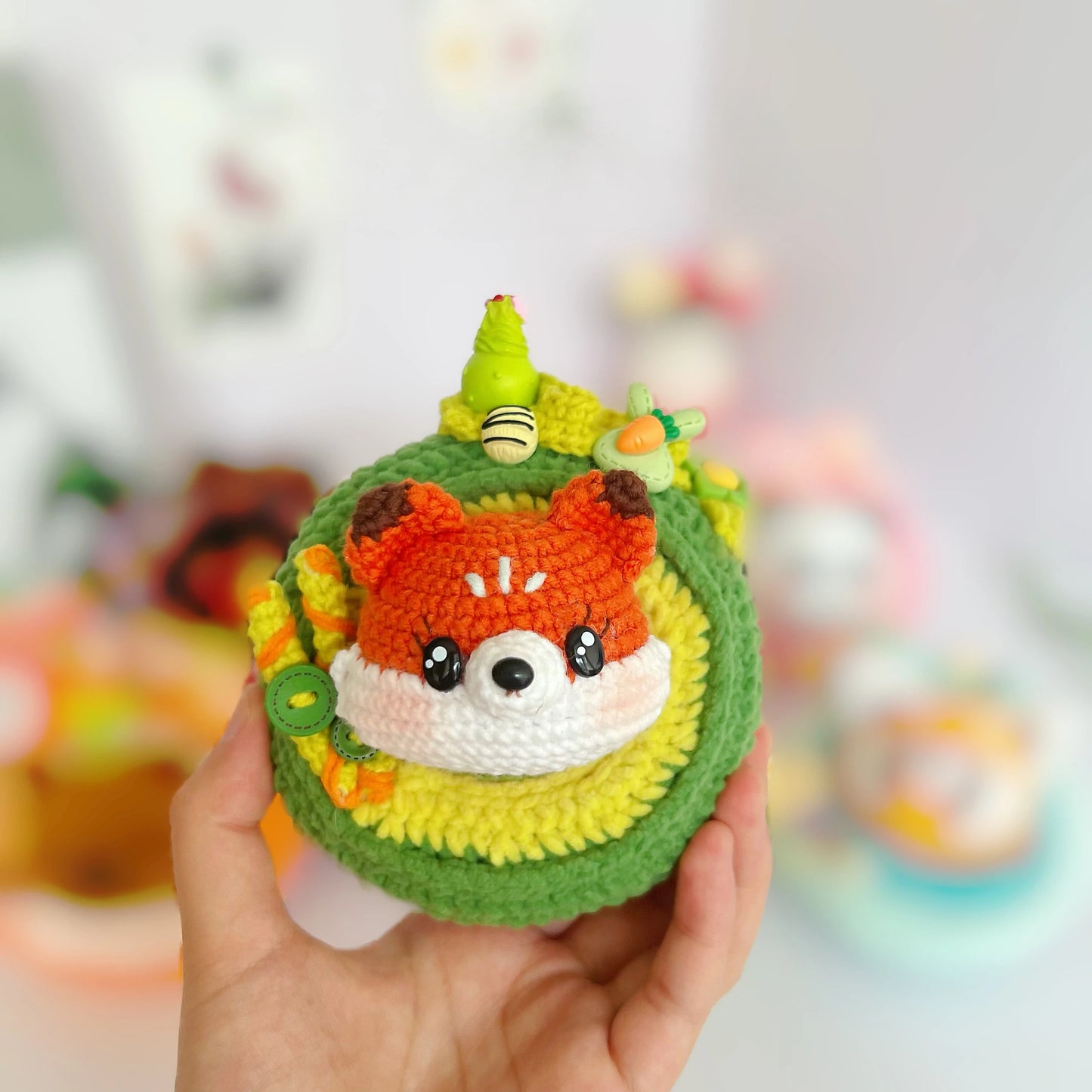 The "Sweet Zoo Bakery" Swiss Roll Amigurumi Kit – amigurumi crochet kit detail 8