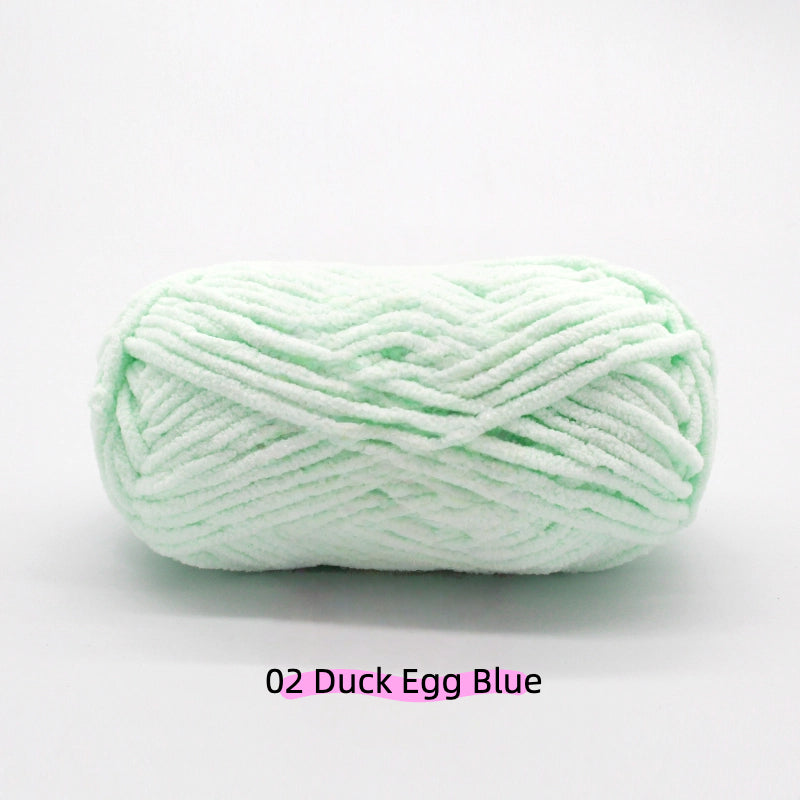 Light Purple Sweet Chunky Chenille Yarn (100g) 5mm – soft chenille yarn crochet