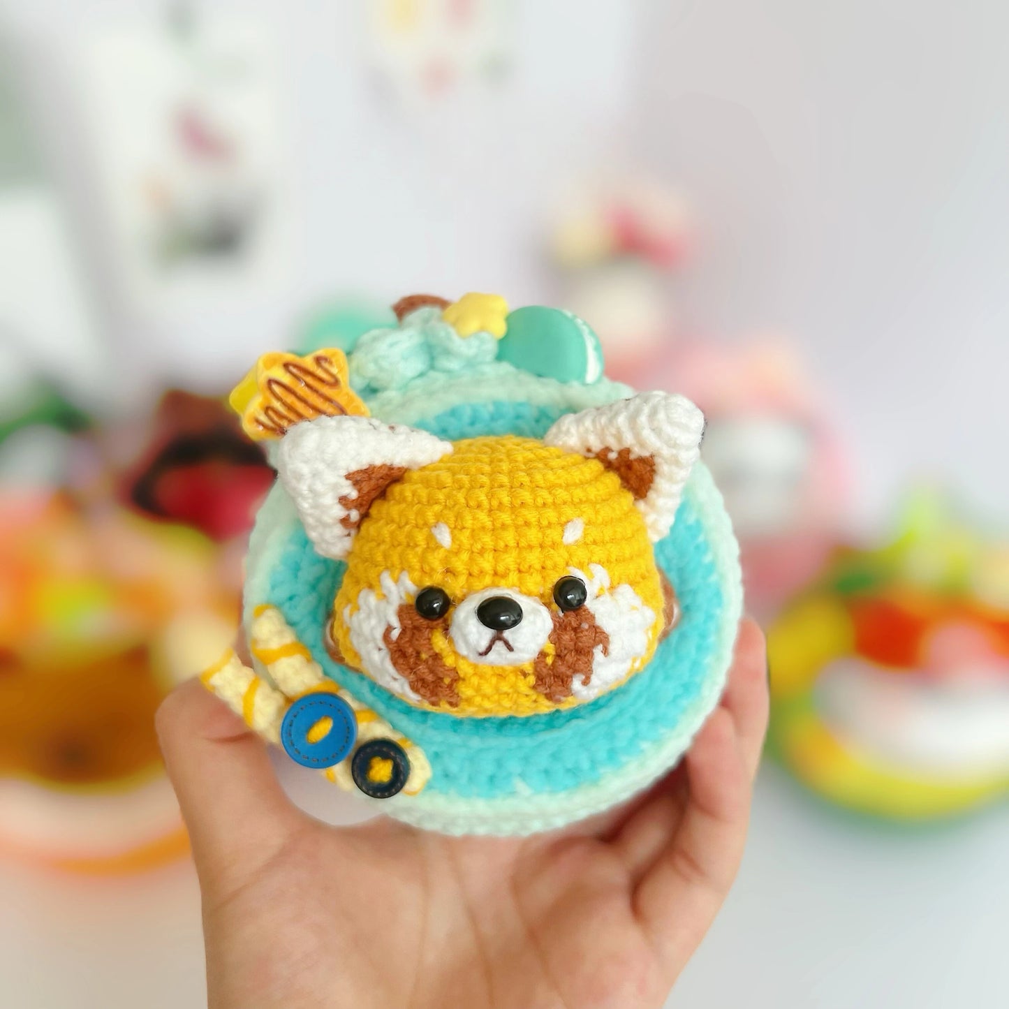 The "Sweet Zoo Bakery" Swiss Roll Amigurumi Kit – amigurumi crochet kit detail 10