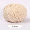 Softy Plush Yarn(50g/76m) 3mm Short Pile Velvet for Amigurumi, Bouquets & Bags Soft Coral Fleece Yarn - 3-Apricot
