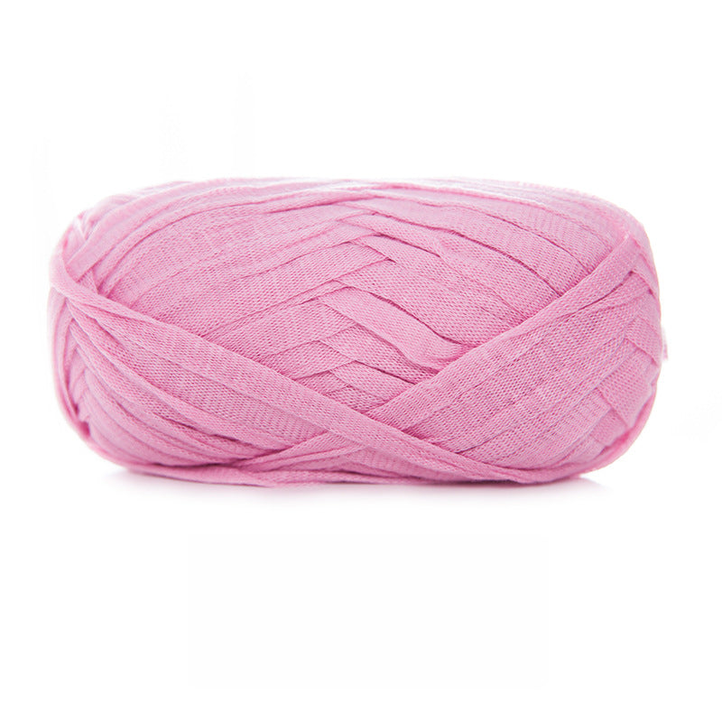 Redish Pink Super Chunky Tube Flat Ribbon Yarn (100g) 9mm Hollow Yarn – crochet yarn by Lily's Loop