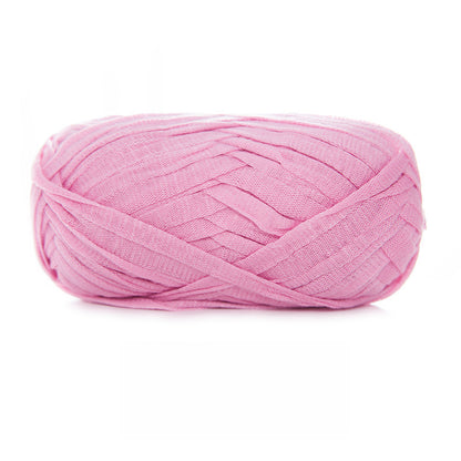 Redish Pink Super Chunky Tube Flat Ribbon Yarn (100g) 9mm Hollow Yarn – crochet yarn by Lily's Loop