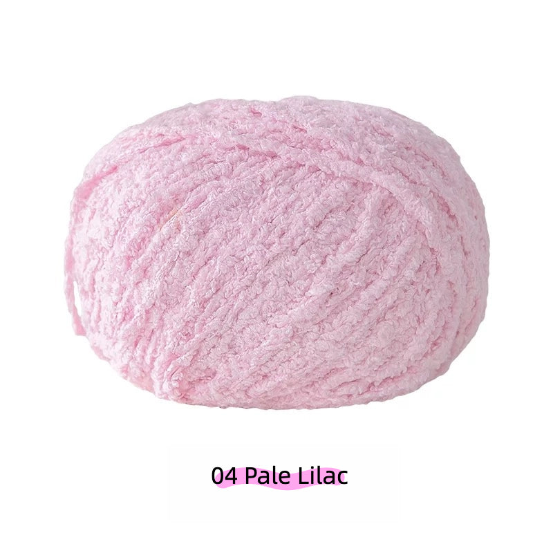 Pale Gray Warm Plush Nature Palette Velvet Yarn (50g/80m) – velvet yarn for amigurumi and crochet