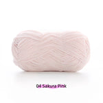 Light Flesh Pink Sweet Ultra Fine 2mm Chenille Yarn (50g) – chenille yarn for amigurumi