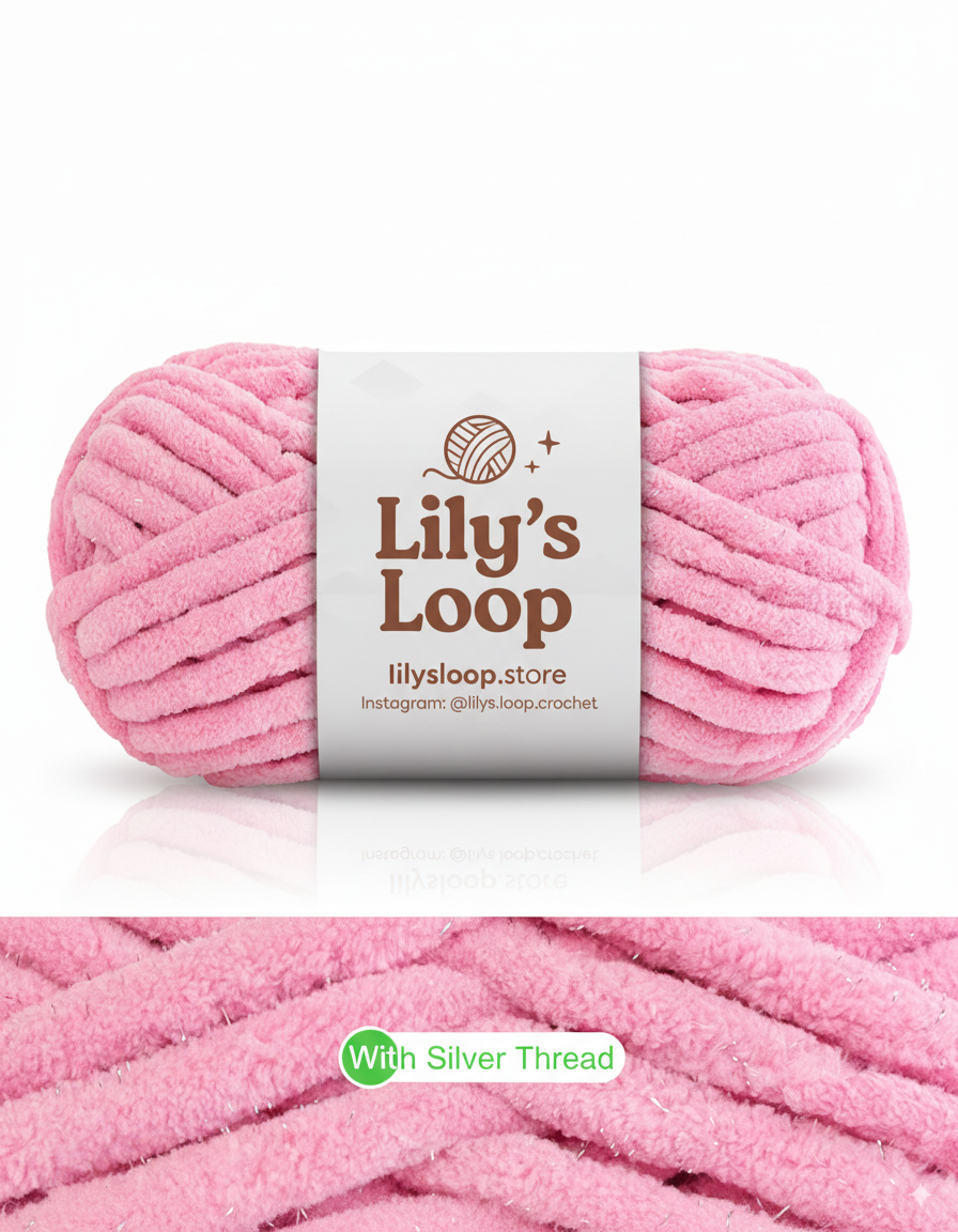 Amber SoftGlow Series 10MM Chenille Yarn(100g/32m) – chunky chenille yarn for amigurumi