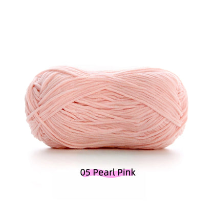 Flesh Pink Sweet Ultra Fine 2mm Chenille Yarn (50g) – chenille yarn for amigurumi