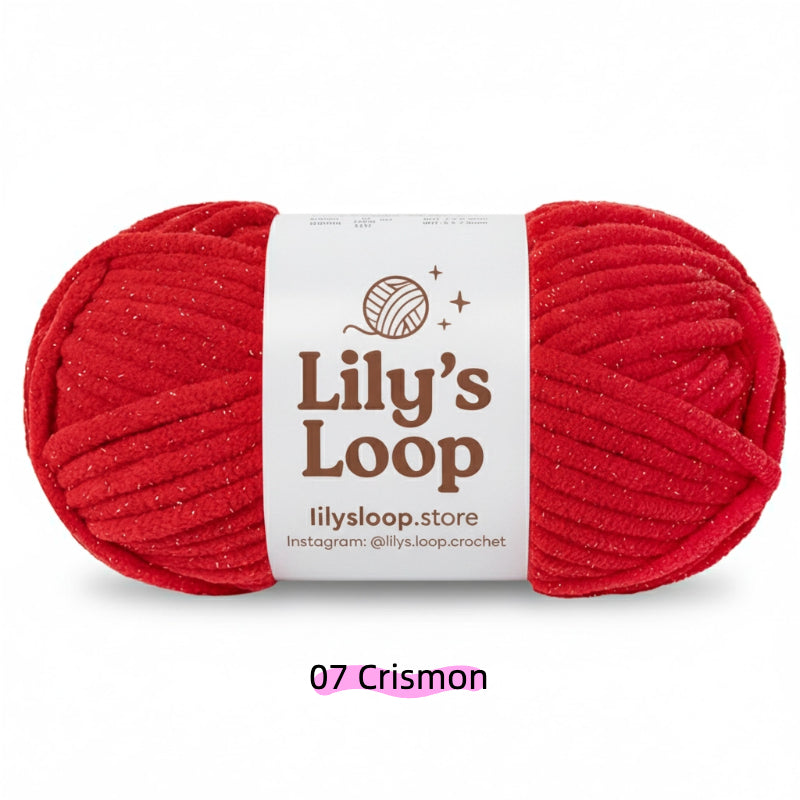 Vivid Pink SoftGlow Series 6MM Chenille Yarn(100g/68m) – soft chenille yarn for amigurumi