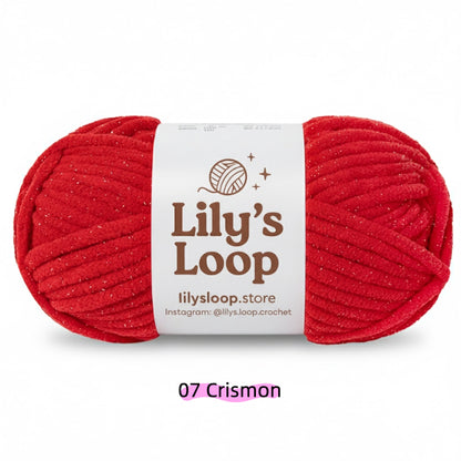 Vivid Pink SoftGlow Series 6MM Chenille Yarn(100g/68m) – soft chenille yarn for amigurumi