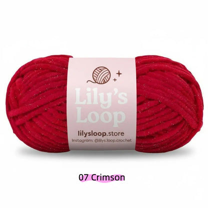 Orange SoftGlow Series 4.5MM Chenille Yarn(50g/59m) – fine chenille yarn for amigurumi