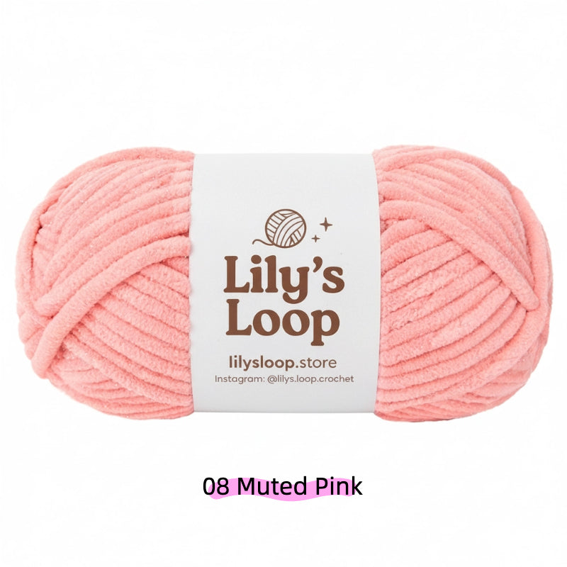 Rouge SoftGlow Series 6MM Chenille Yarn(100g/68m) – soft chenille yarn for amigurumi