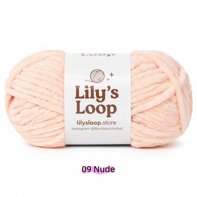 Amber SoftGlow Series 6MM Chenille Yarn(100g/68m) – soft chenille yarn for amigurumi