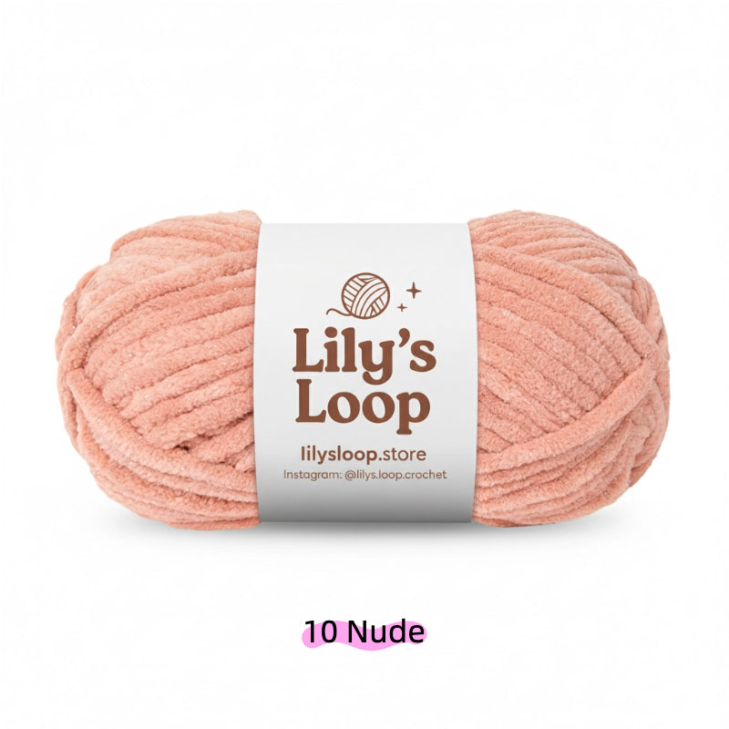 Orange SoftGlow Series 6MM Chenille Yarn(100g/68m) – soft chenille yarn for amigurumi