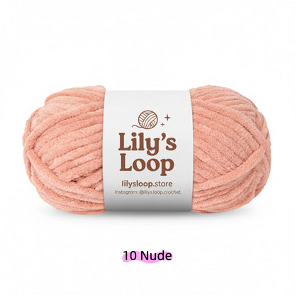 Orange SoftGlow Series 6MM Chenille Yarn(100g/68m) – soft chenille yarn for amigurumi
