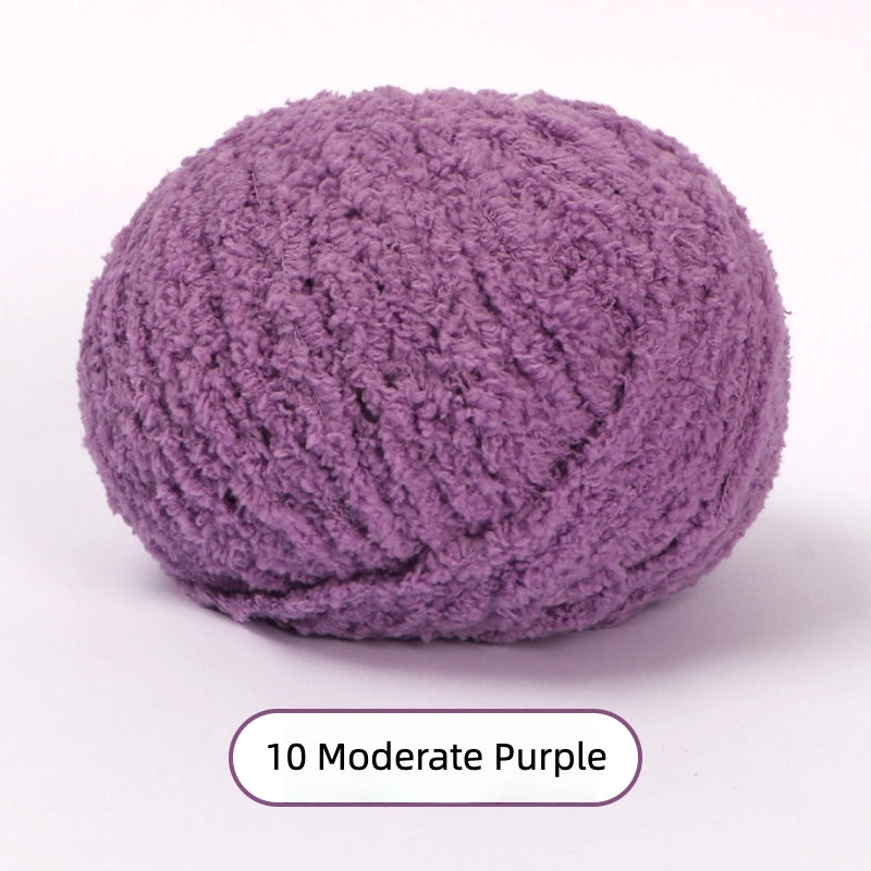 Deep Purple Softy 3mm Plush Yarn - soft velvet yarn for amigurumi
