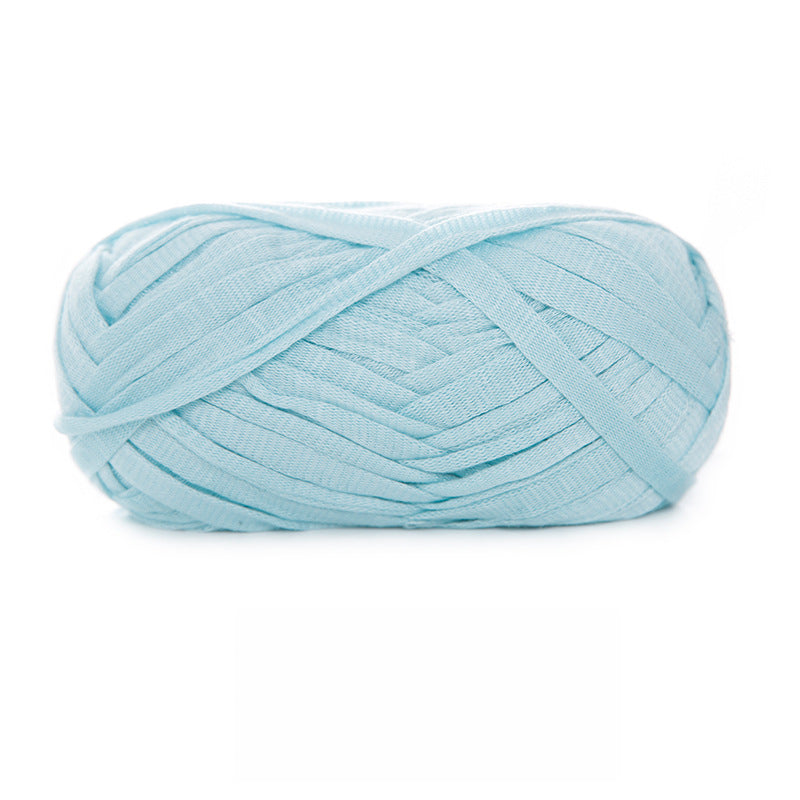 Blue Super Chunky Tube Flat Ribbon Yarn (100g) 9mm Hollow Yarn – crochet yarn by Lily's Loop