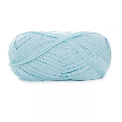 Blue Super Chunky Tube Flat Ribbon Yarn (100g) 9mm Hollow Yarn – crochet yarn by Lily's Loop