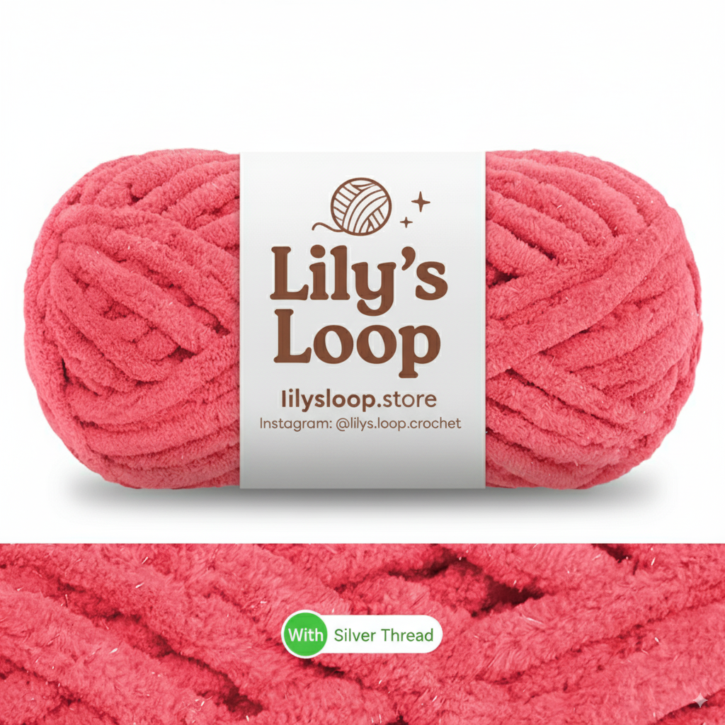 Khaki SoftGlow Series 10MM Chenille Yarn(100g/32m) – chunky chenille yarn for amigurumi