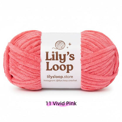 Yellow SoftGlow Series 6MM Chenille Yarn(100g/68m) – soft chenille yarn for amigurumi