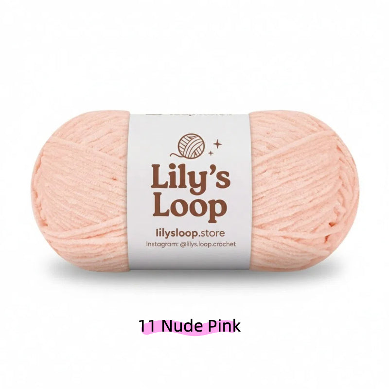 Orchid SoftGlow Series 2.5MM Chenille Yarn(50g/132m) – fine chenille yarn for amigurumi
