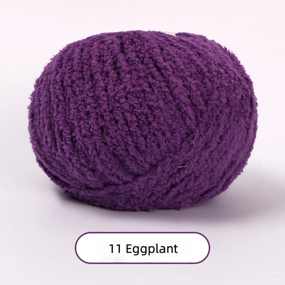 Eggplant Softy 3mm Plush Yarn - soft velvet yarn for amigurumi