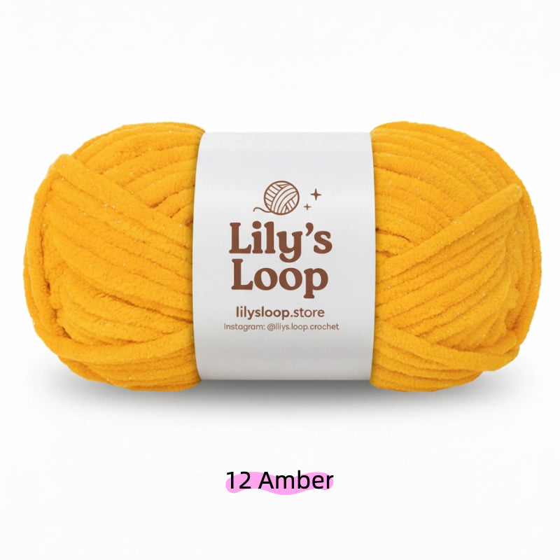 Goose Yellow SoftGlow Series 6MM Chenille Yarn(100g/68m) – soft chenille yarn for amigurumi