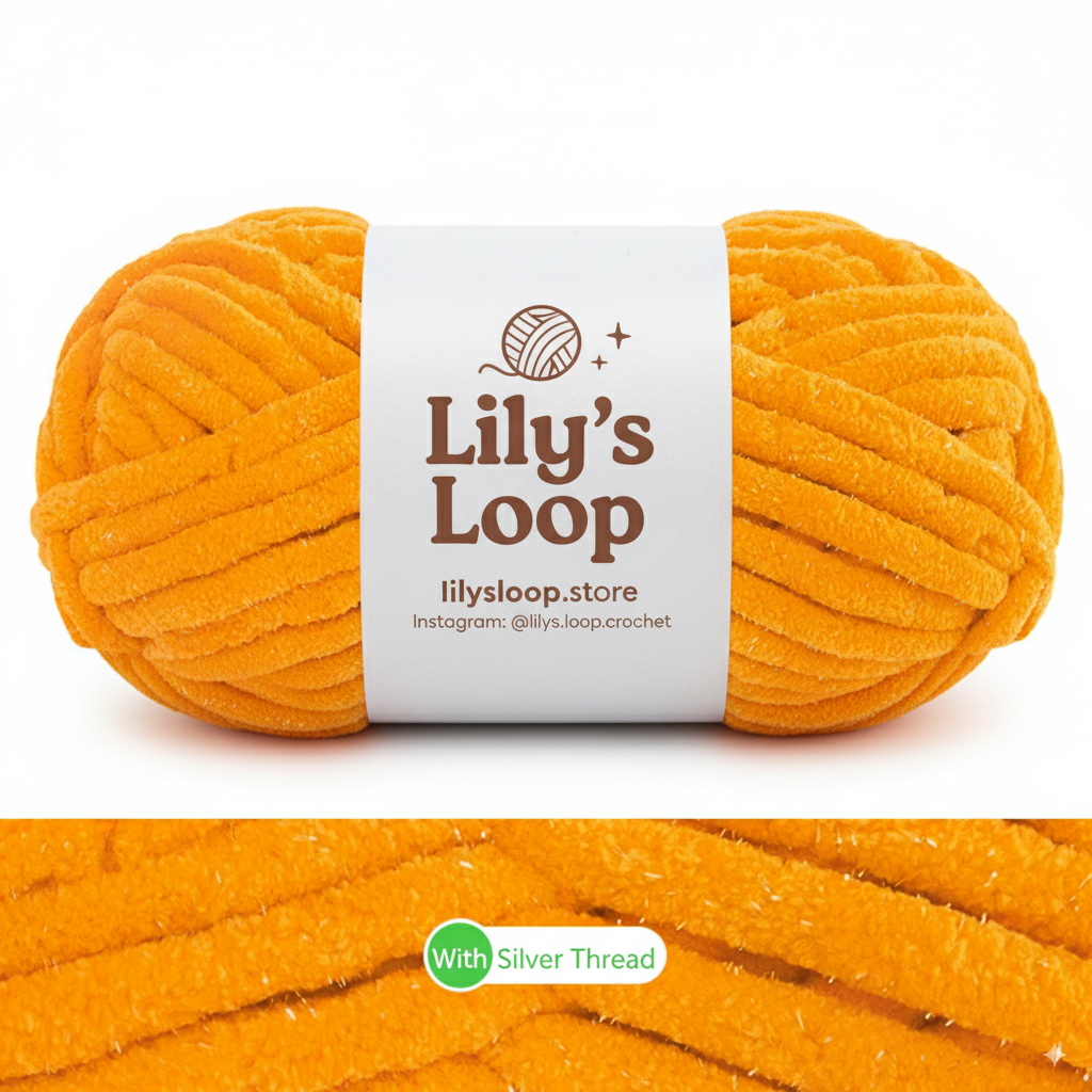 Light Brown SoftGlow Series 10MM Chenille Yarn(100g/32m) – chunky chenille yarn for amigurumi