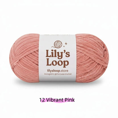 Purple SoftGlow Series 2.5MM Chenille Yarn(50g/132m) – fine chenille yarn for amigurumi