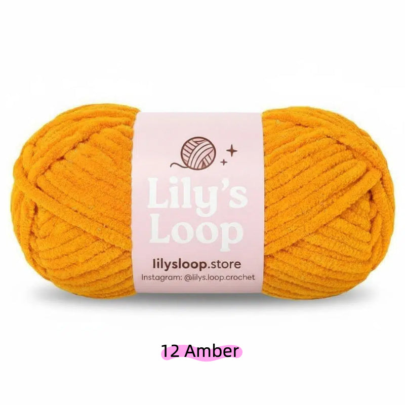 Khaki SoftGlow Series 4.5MM Chenille Yarn(50g/59m) – fine chenille yarn for amigurumi