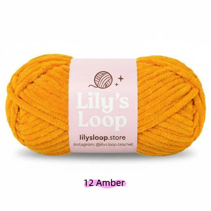 Khaki SoftGlow Series 4.5MM Chenille Yarn(50g/59m) – fine chenille yarn for amigurumi