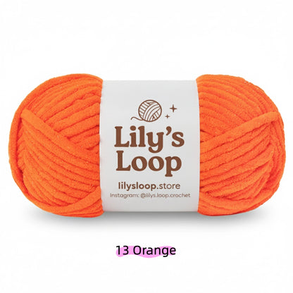 Bright Yellow SoftGlow Series 6MM Chenille Yarn(100g/68m) – soft chenille yarn for amigurumi