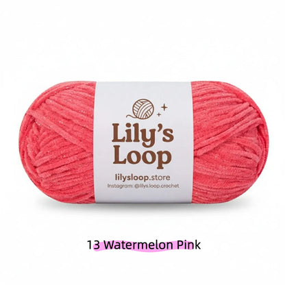Lilac SoftGlow Series 2.5MM Chenille Yarn(50g/132m) – fine chenille yarn for amigurumi