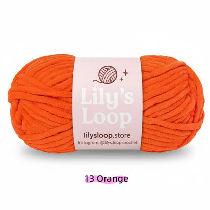 Light Brown SoftGlow Series 4.5MM Chenille Yarn(50g/59m) – fine chenille yarn for amigurumi