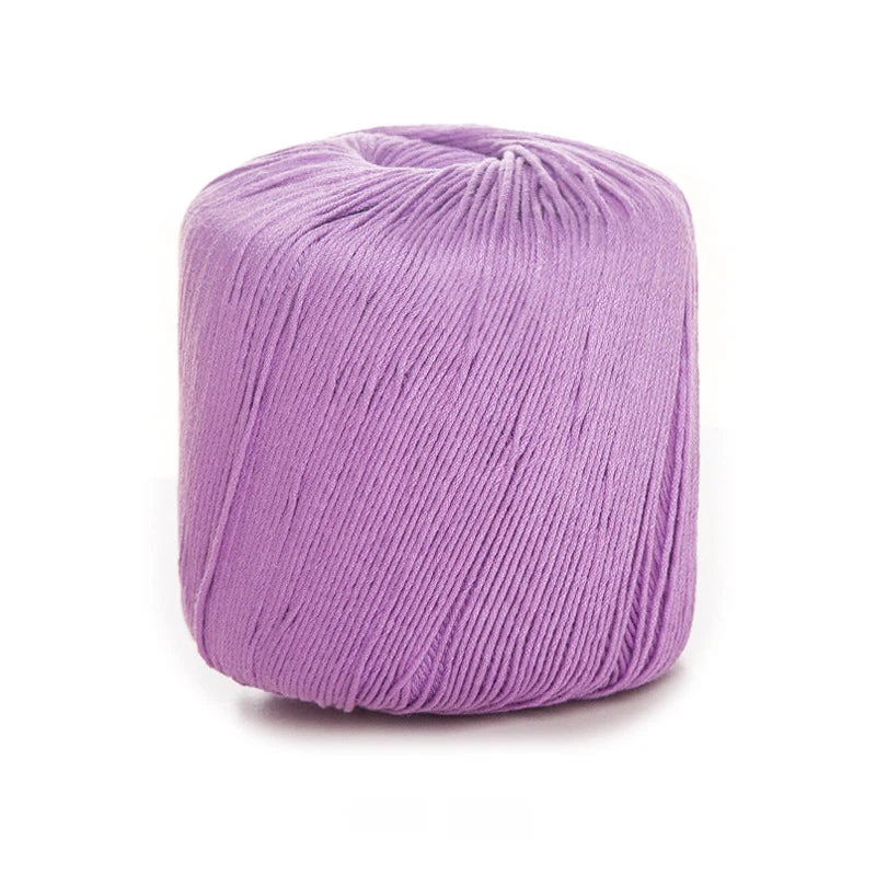 Blue AquaSilk Size 3 Crochet Thread Cotton Yarn (40g) – crochet yarn by Lily's Loop