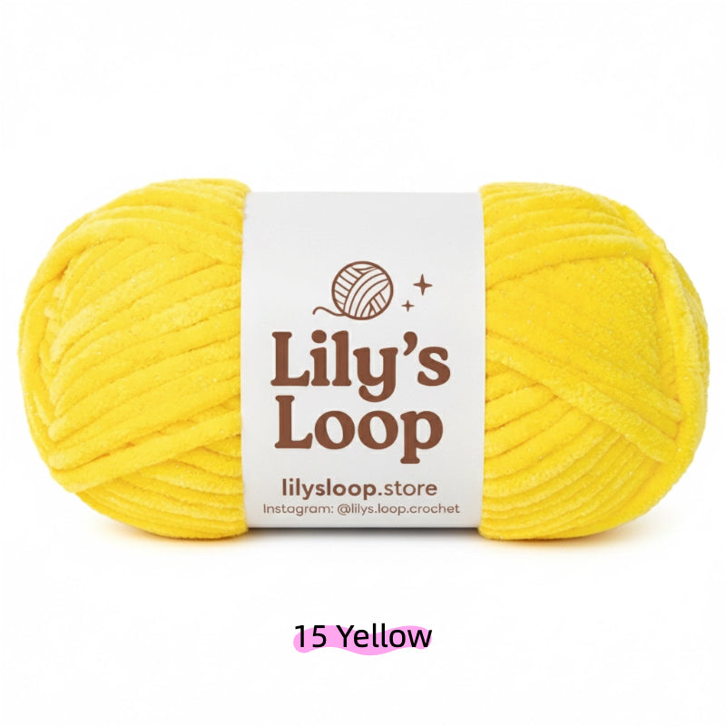 Khaki SoftGlow Series 6MM Chenille Yarn(100g/68m) – soft chenille yarn for amigurumi