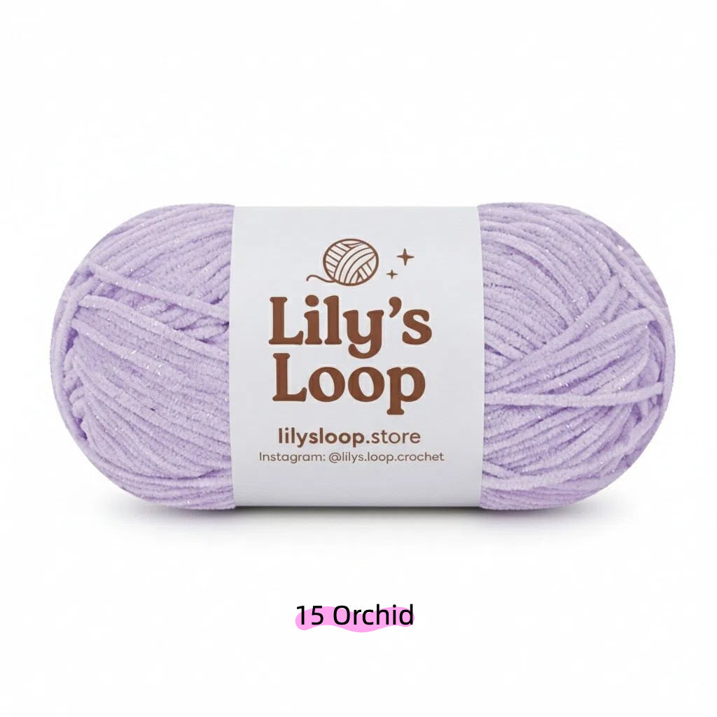 Kikyo Color SoftGlow Series 2.5MM Chenille Yarn(50g/132m) – fine chenille yarn for amigurumi