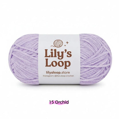 Kikyo Color SoftGlow Series 2.5MM Chenille Yarn(50g/132m) – fine chenille yarn for amigurumi