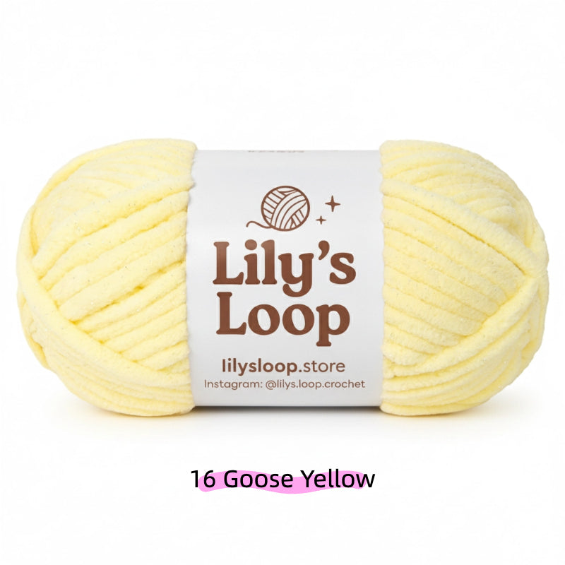 Light Brown SoftGlow Series 6MM Chenille Yarn(100g/68m) – soft chenille yarn for amigurumi