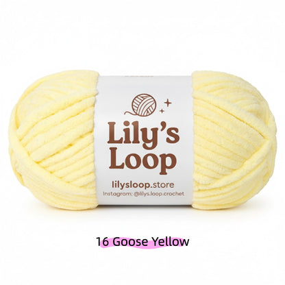 Light Brown SoftGlow Series 6MM Chenille Yarn(100g/68m) – soft chenille yarn for amigurumi