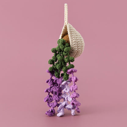 Strawberry,Sunflower Lavender, Heart Crochet Hanging Kit
