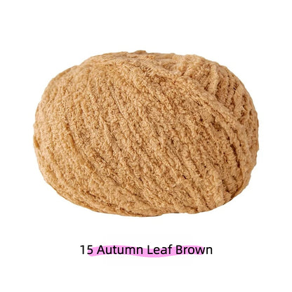 Goose Yellow Warm Plush Nature Palette Velvet Yarn (50g/80m) – velvet yarn for amigurumi and crochet