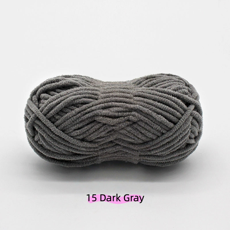 Slate Gray Sweet Fine 3.5mm Chenille Yarn (50g/55m) – crochet yarn by Lily's Loop