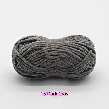 Slate Gray Sweet Fine 3.5mm Chenille Yarn (50g/55m) – crochet yarn by Lily's Loop